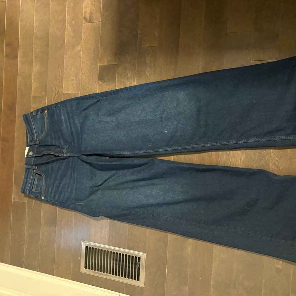 Reformation Indigo Denim Trousers